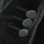 Kids' Black Velvet 3-Piece Tuxedo