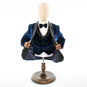 Kids' Blue Velvet 3-Piece Tuxedo