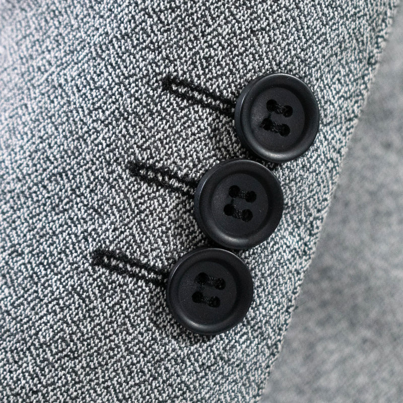 Kids' Gray Twill 3-Piece Suit 