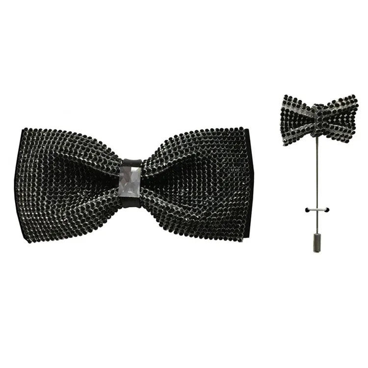 Rhinestone and Jewel Designer Bow Tie