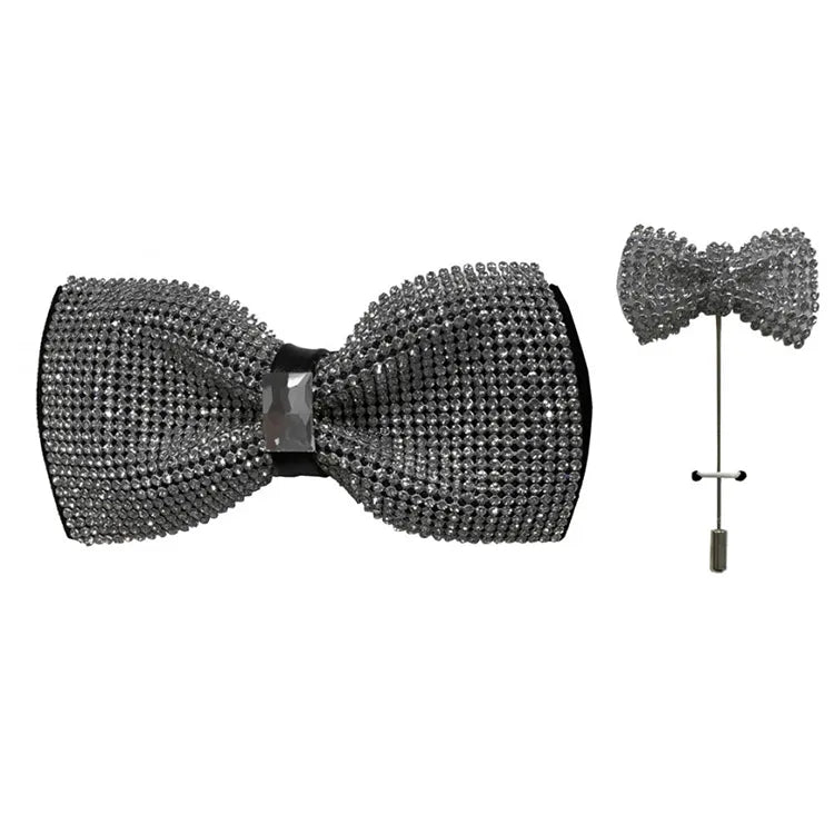 Rhinestone and Jewel Designer Bow Tie