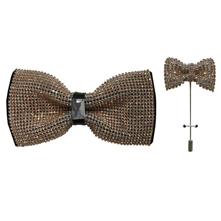 Rhinestone and Jewel Designer Bow Tie