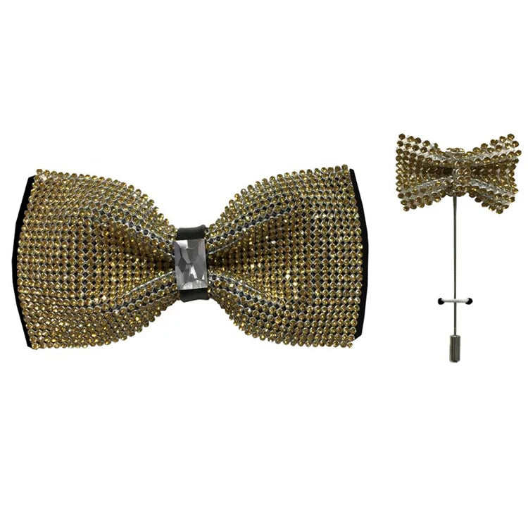 Rhinestone and Jewel Designer Bow Tie