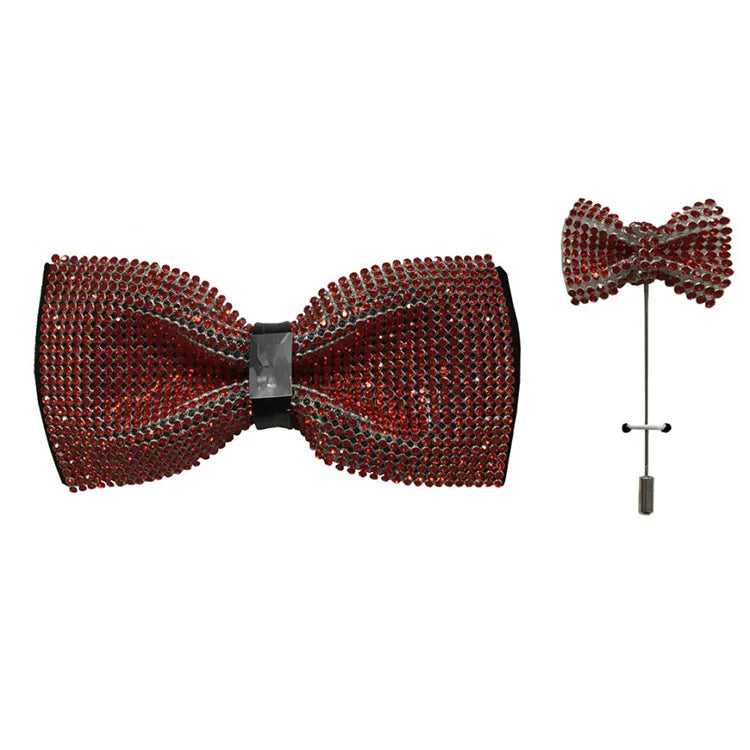 Rhinestone and Jewel Designer Bow Tie
