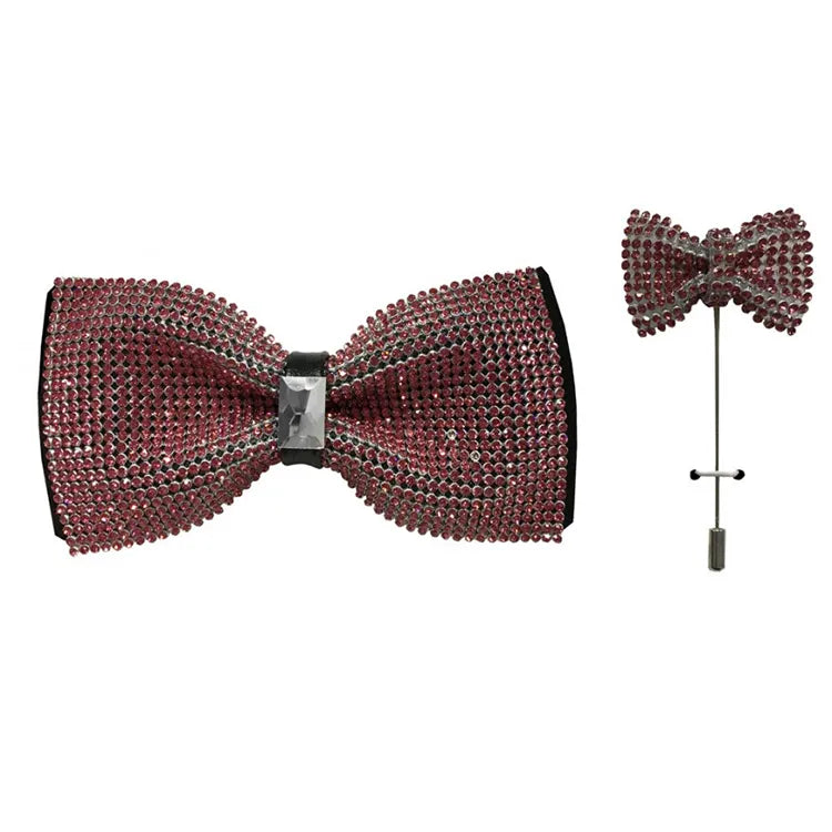 Rhinestone and Jewel Designer Bow Tie