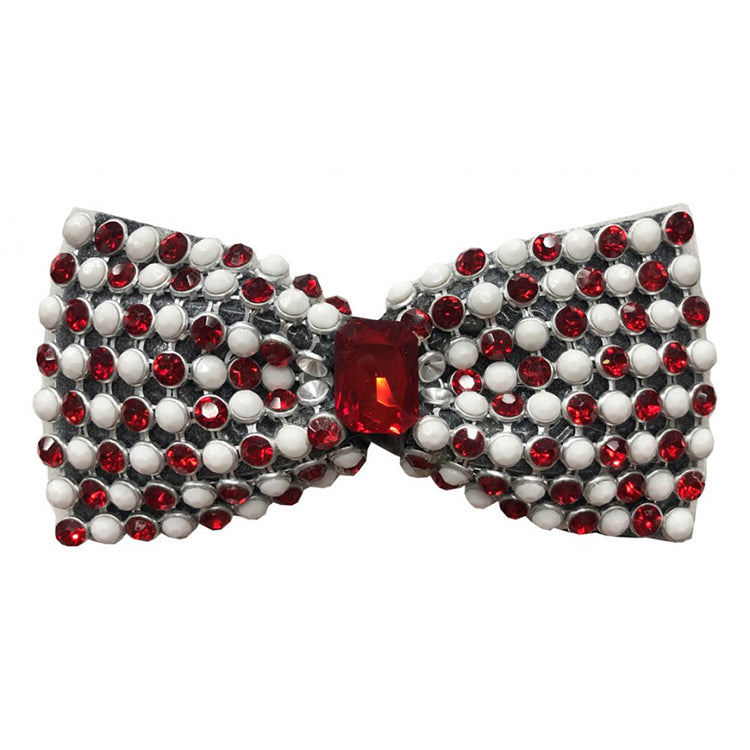 Jeweled Center Bow Tie