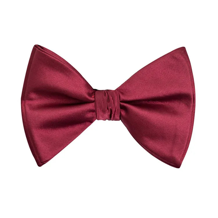 Kids' Solid Butterfly Bow Tie & Hanky