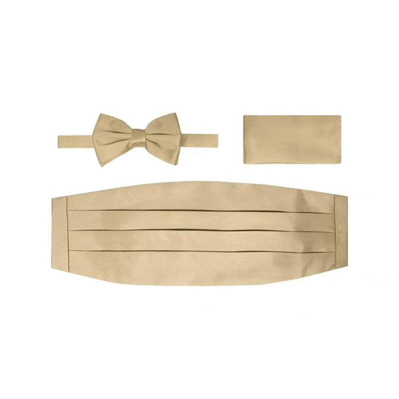 3-Piece Solid Cummerbund Set