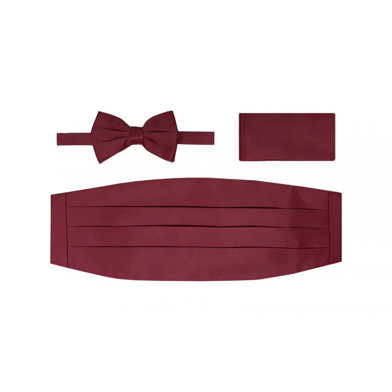 3-Piece Solid Cummerbund Set