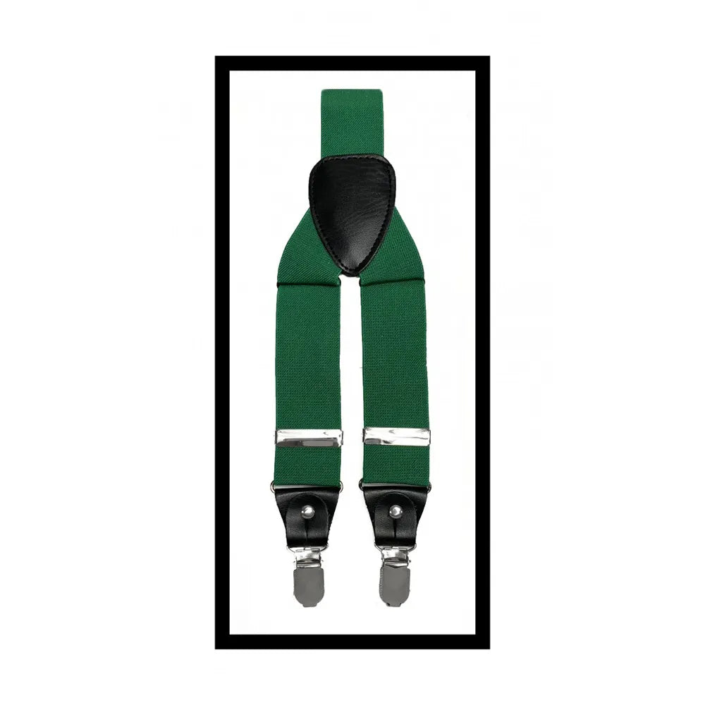 Convertible Clip & Button Suspenders