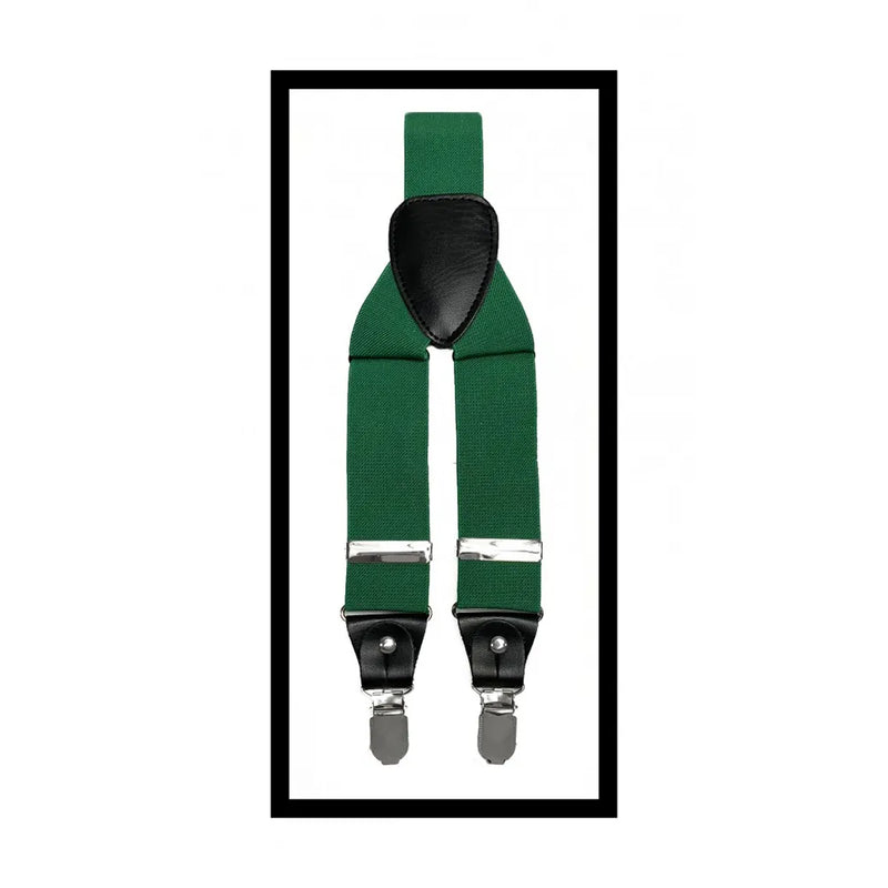 Convertible Clip & Button Suspenders