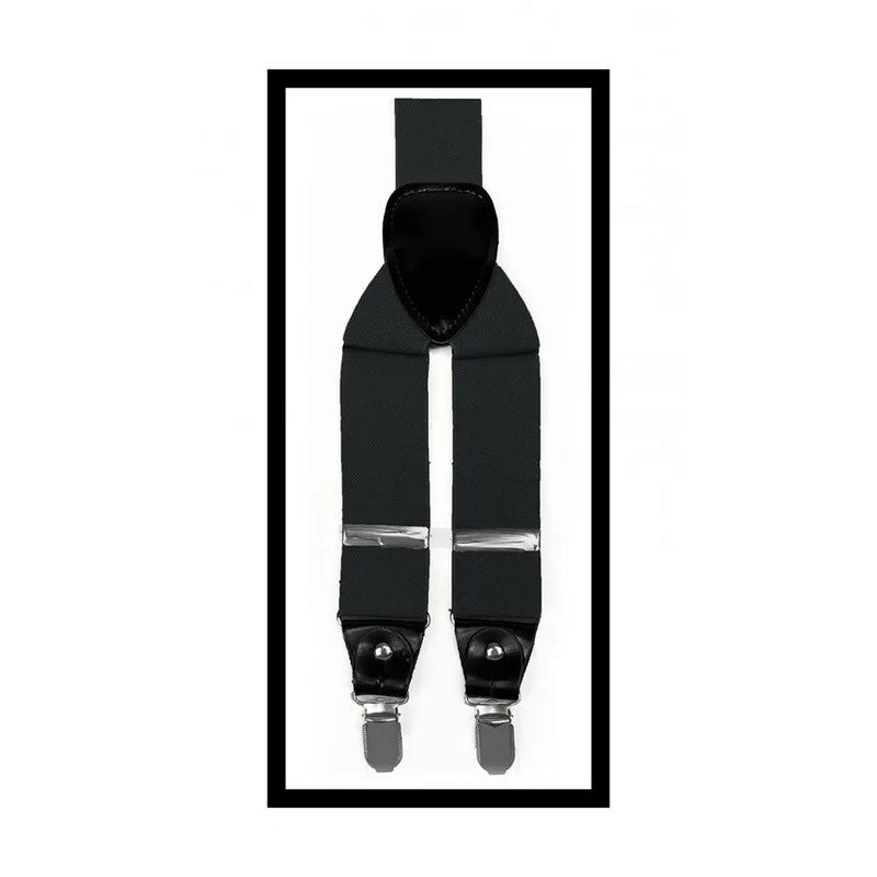 Convertible Clip & Button Suspenders