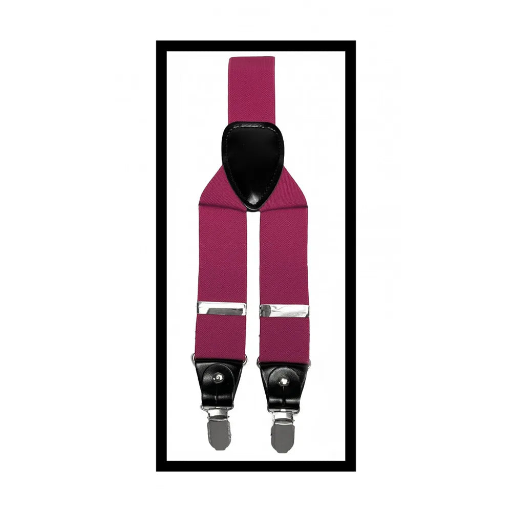 Convertible Clip & Button Suspenders