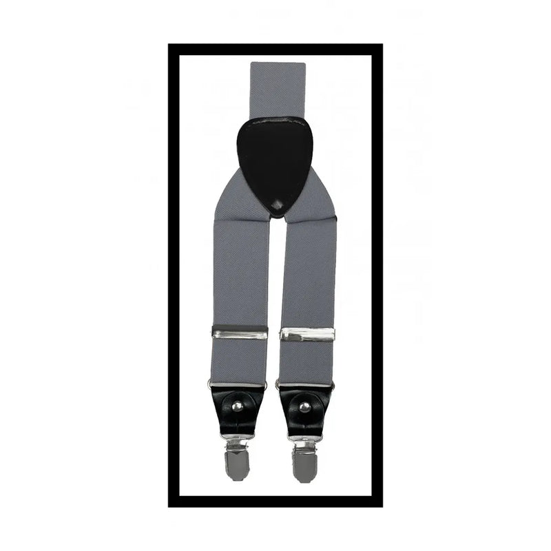 Convertible Clip & Button Suspenders