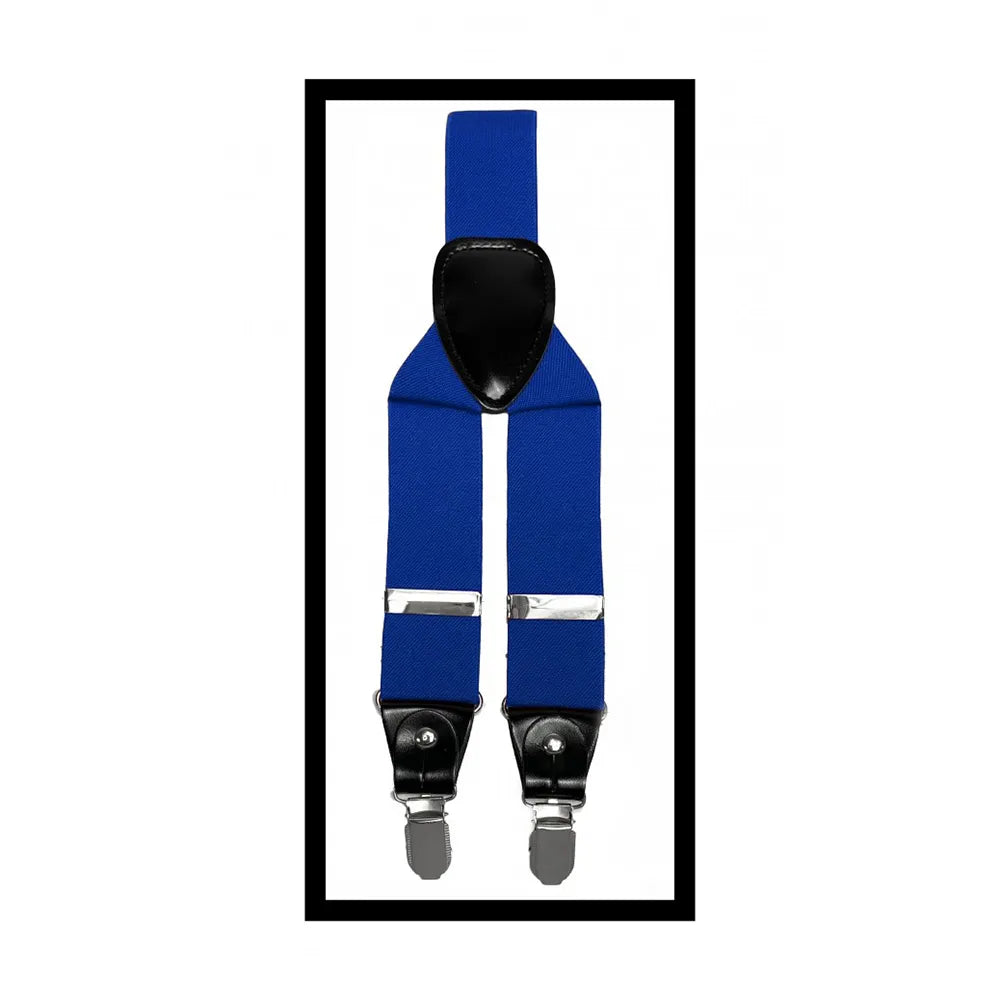 Convertible Clip & Button Suspenders