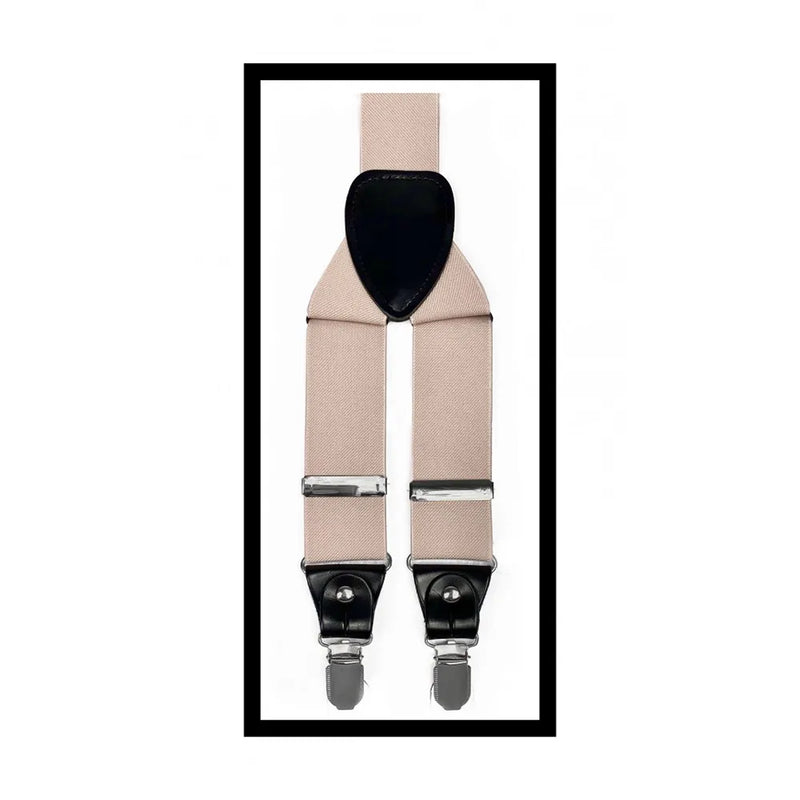 Convertible Clip & Button Suspenders