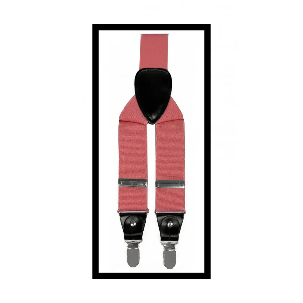 Convertible Clip & Button Suspenders