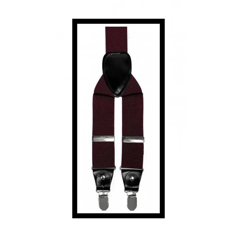 Convertible Clip & Button Suspenders