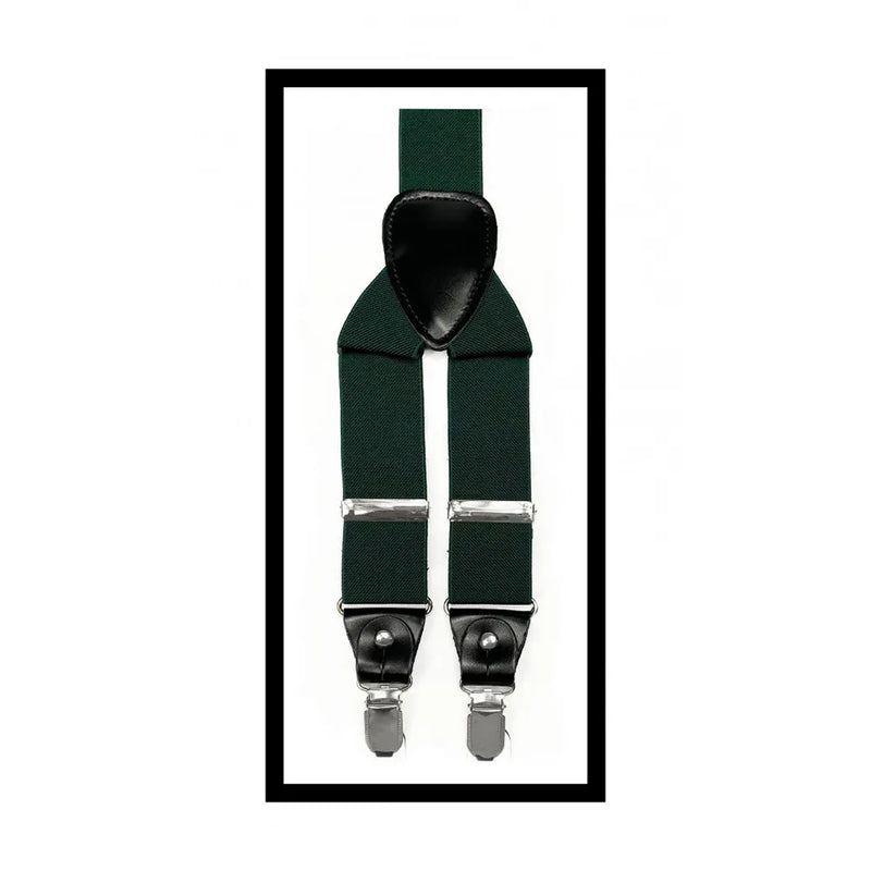 Convertible Clip & Button Suspenders