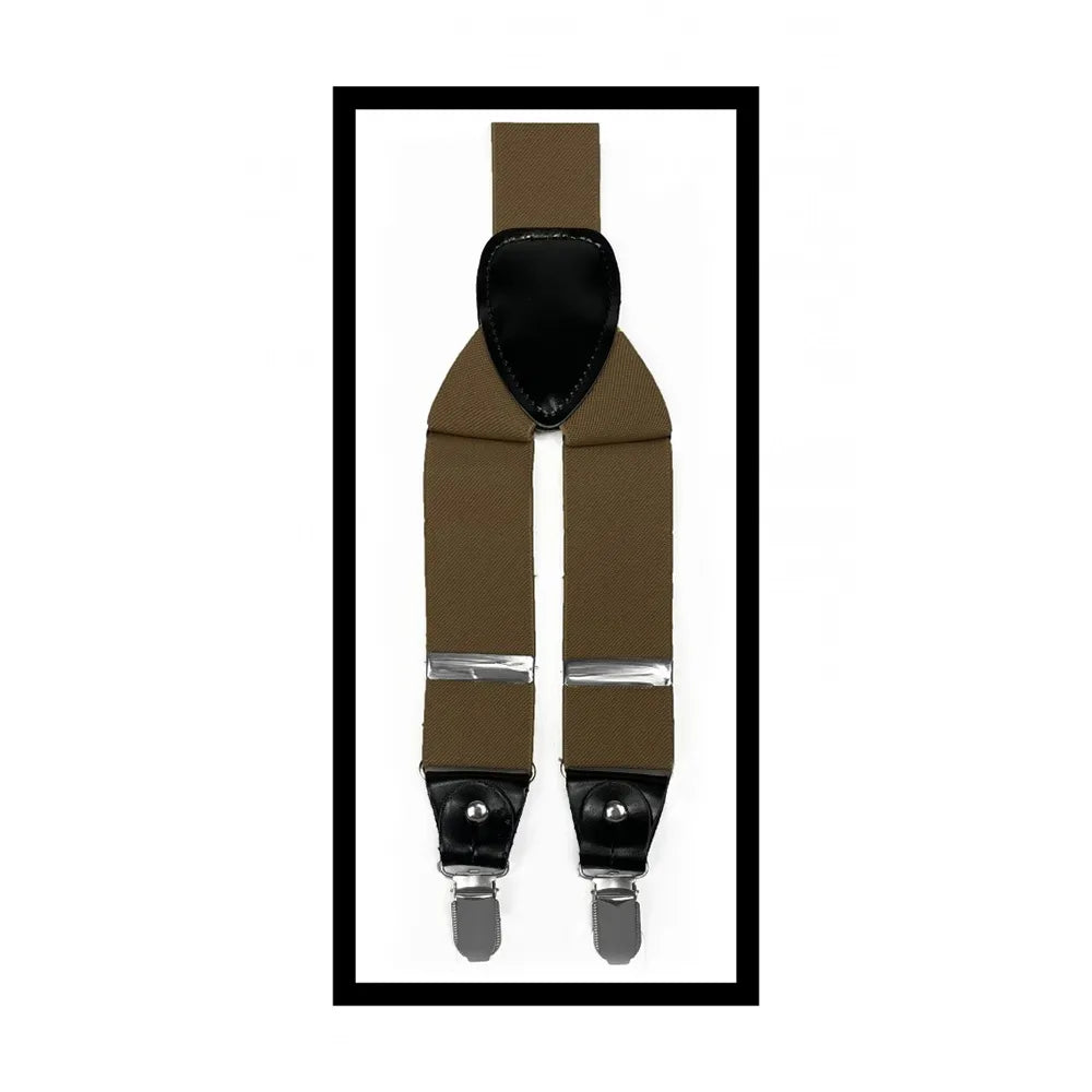 Convertible Clip & Button Suspenders