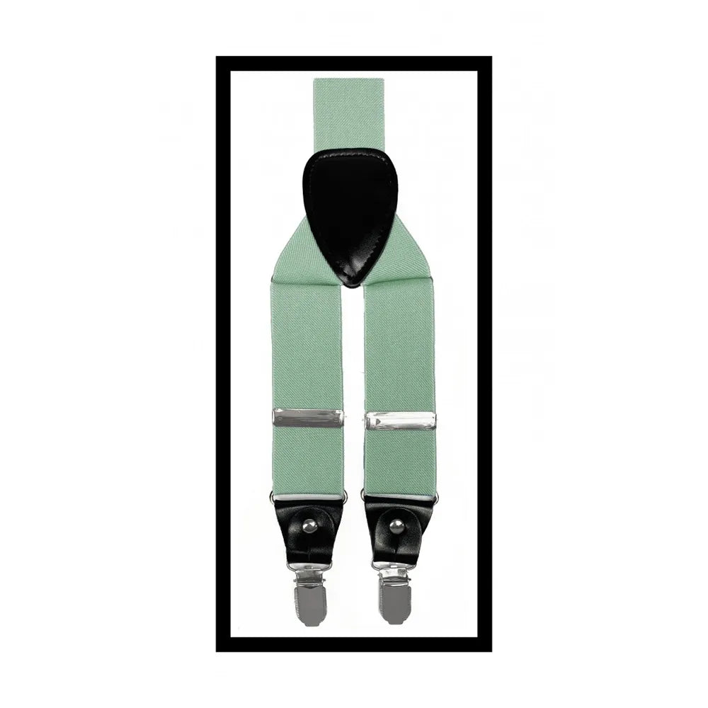 Convertible Clip & Button Suspenders