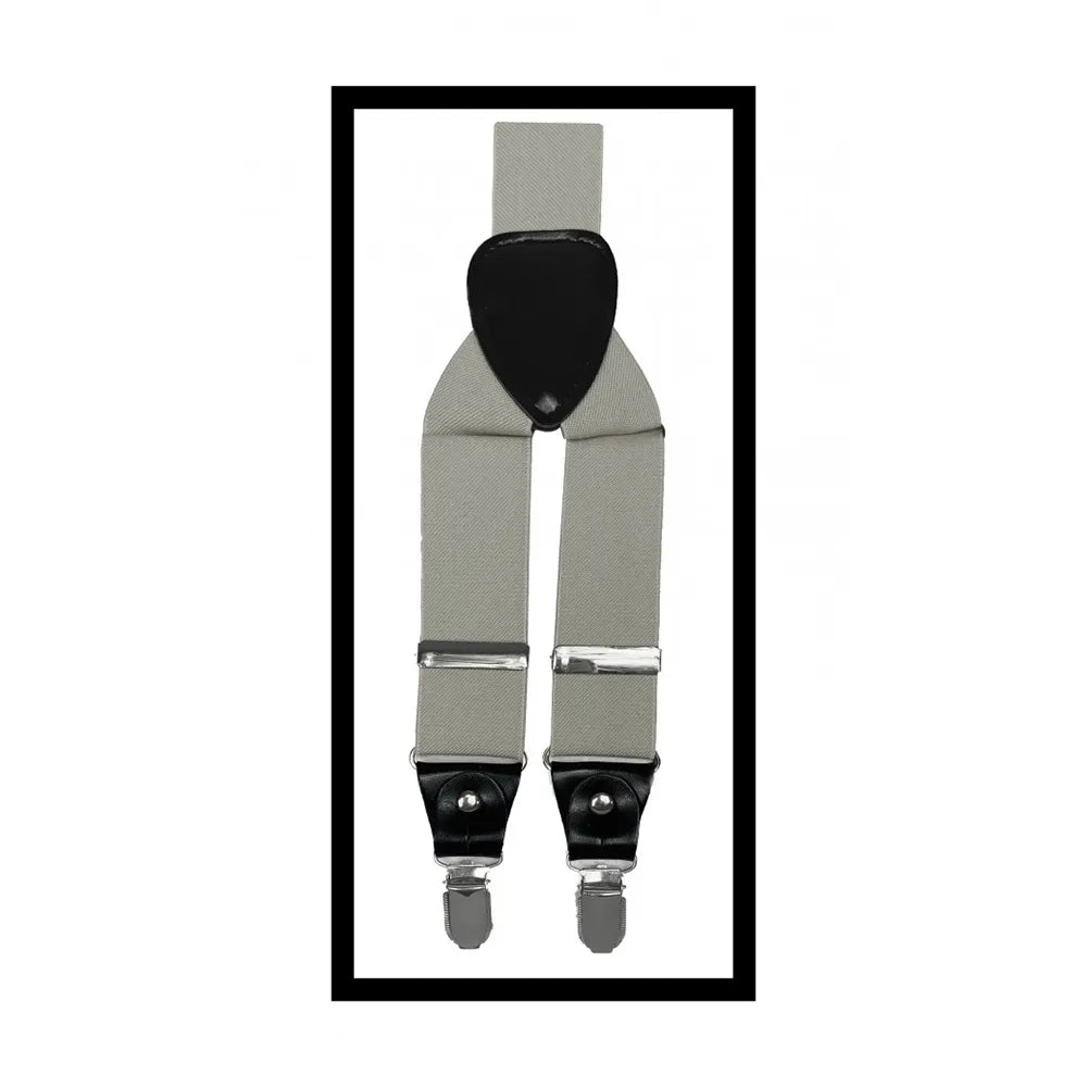 Convertible Clip & Button Suspenders
