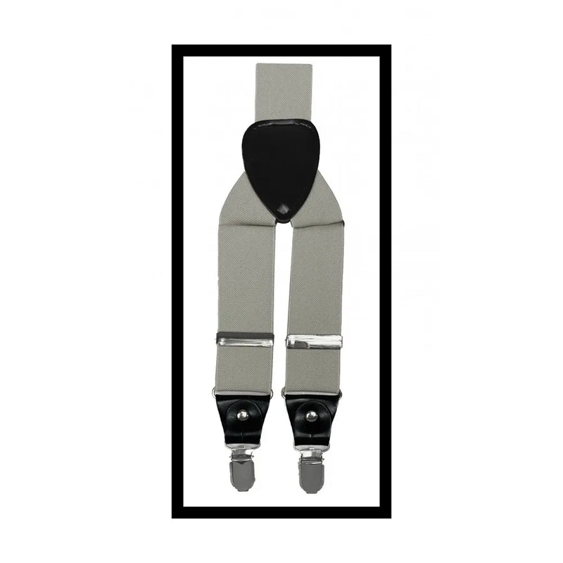 Convertible Clip & Button Suspenders