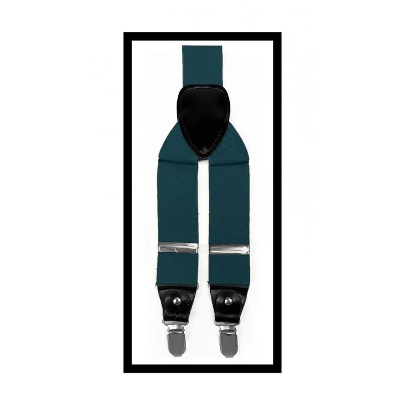Convertible Clip & Button Suspenders