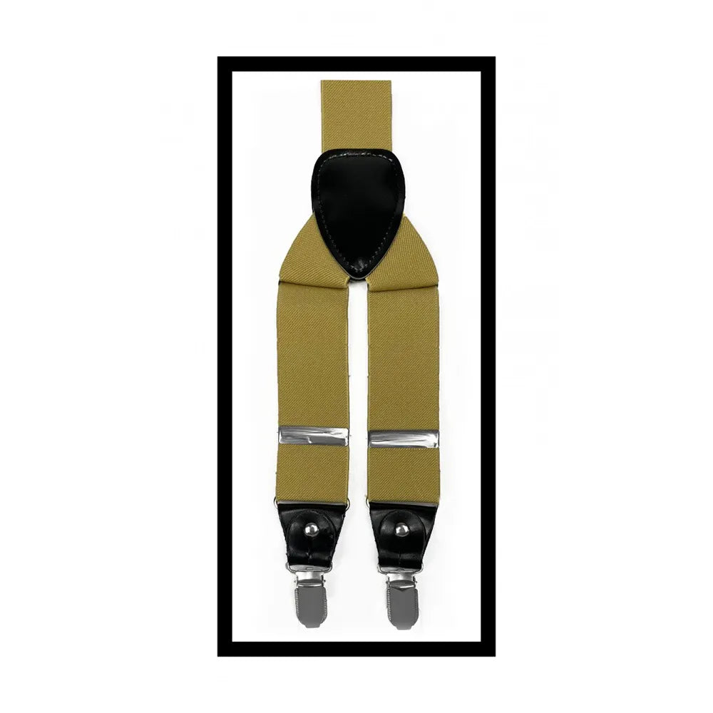 Convertible Clip & Button Suspenders