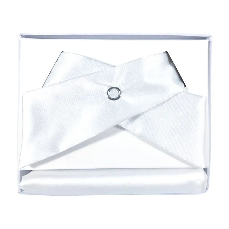 Satin Twist Bow Tie with Handkerchief
