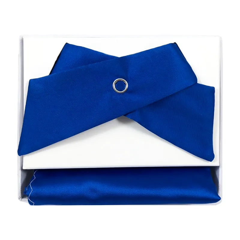 Satin Twist Bow Tie with Handkerchief