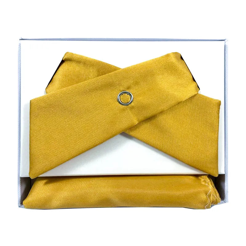 Satin Twist Bow Tie with Handkerchief