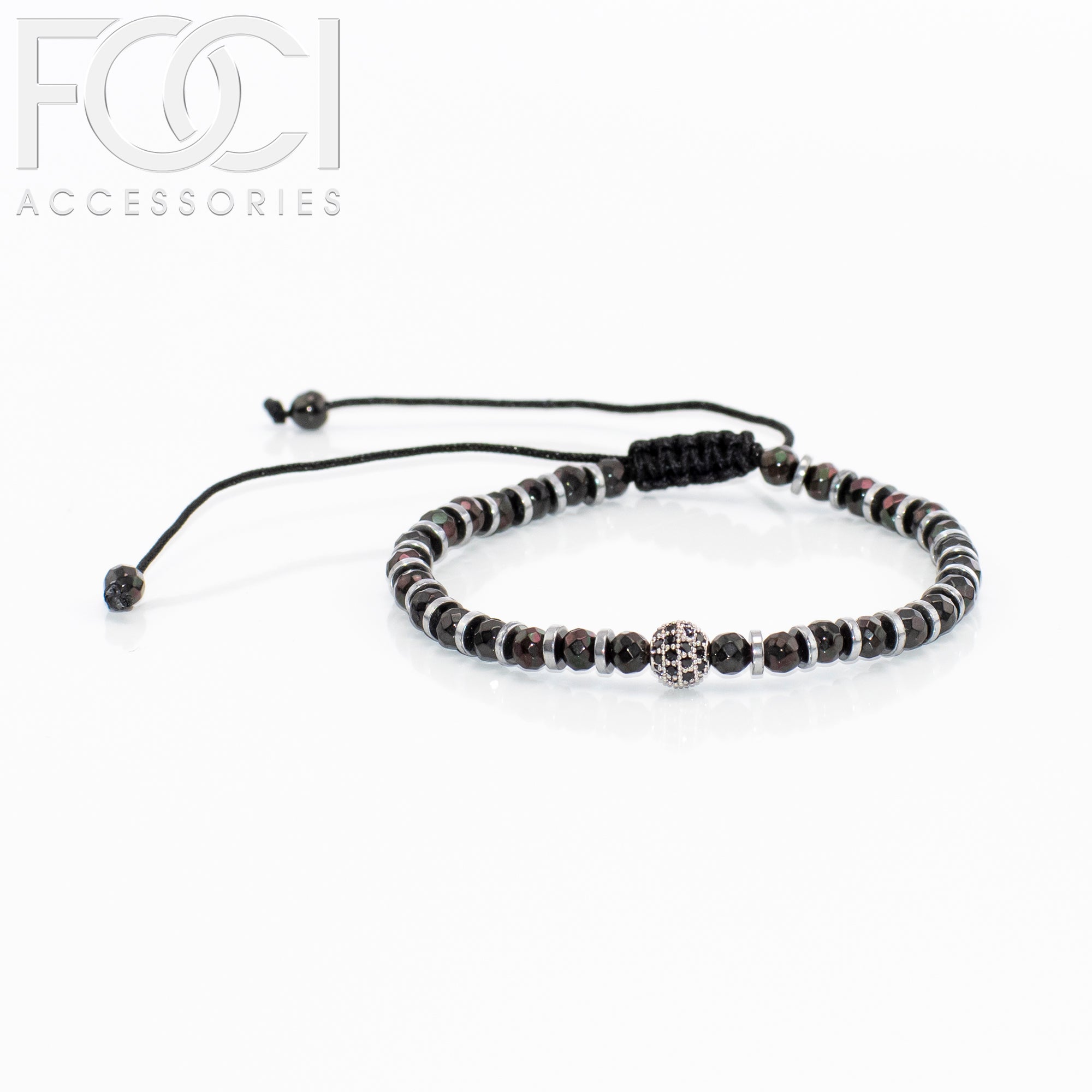 Unisex Beaded Centerpiece Bracelet