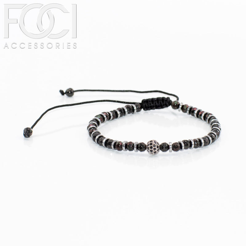 Unisex Beaded Centerpiece Bracelet