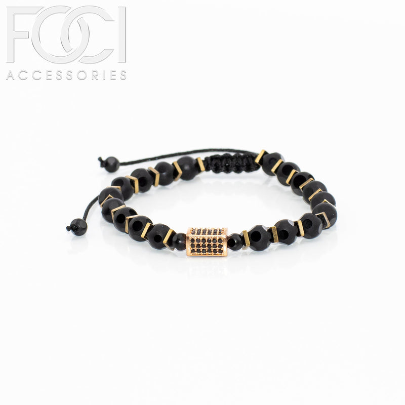 Unisex Beaded Centerpiece Bracelet