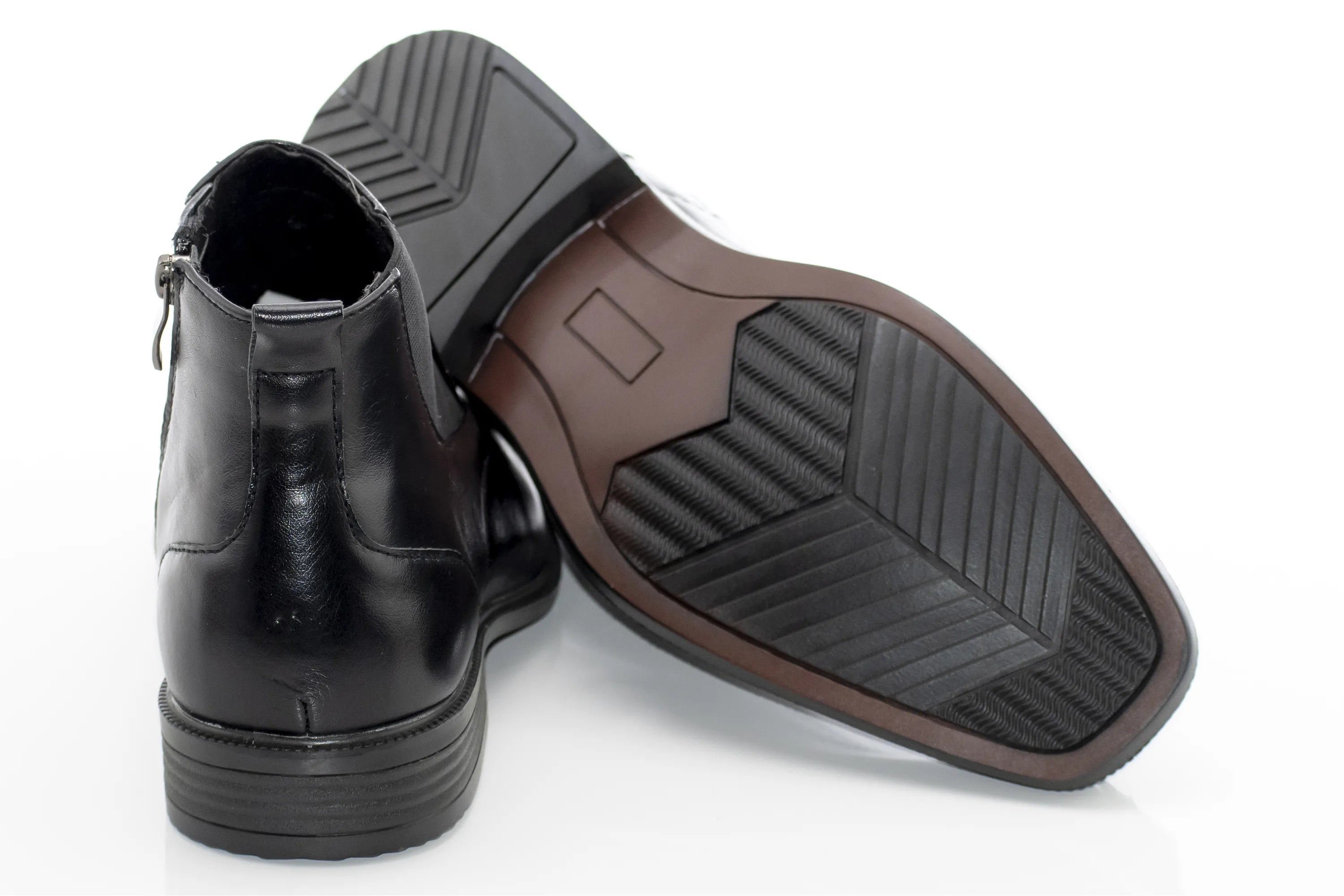 Black Leather Fashion Chelsea Boot