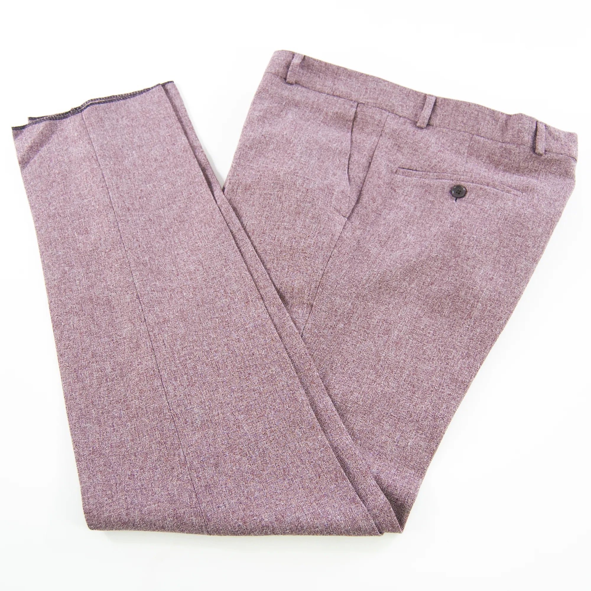 Burgundy Pinstripe 3-Piece Slim-Fit Suit