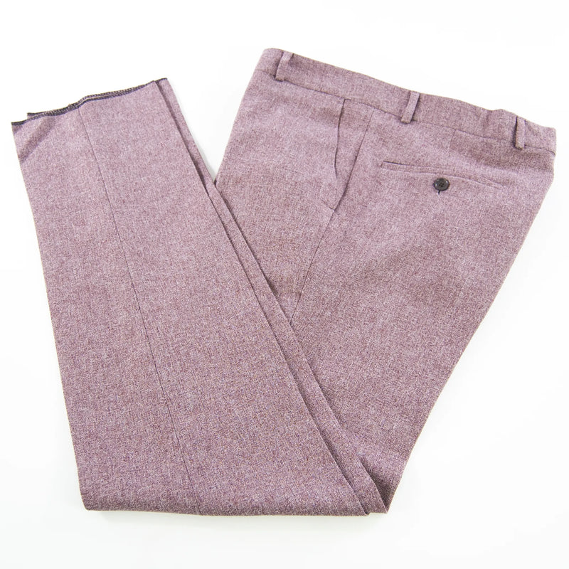 Burgundy Pinstripe 3-Piece Slim-Fit Suit