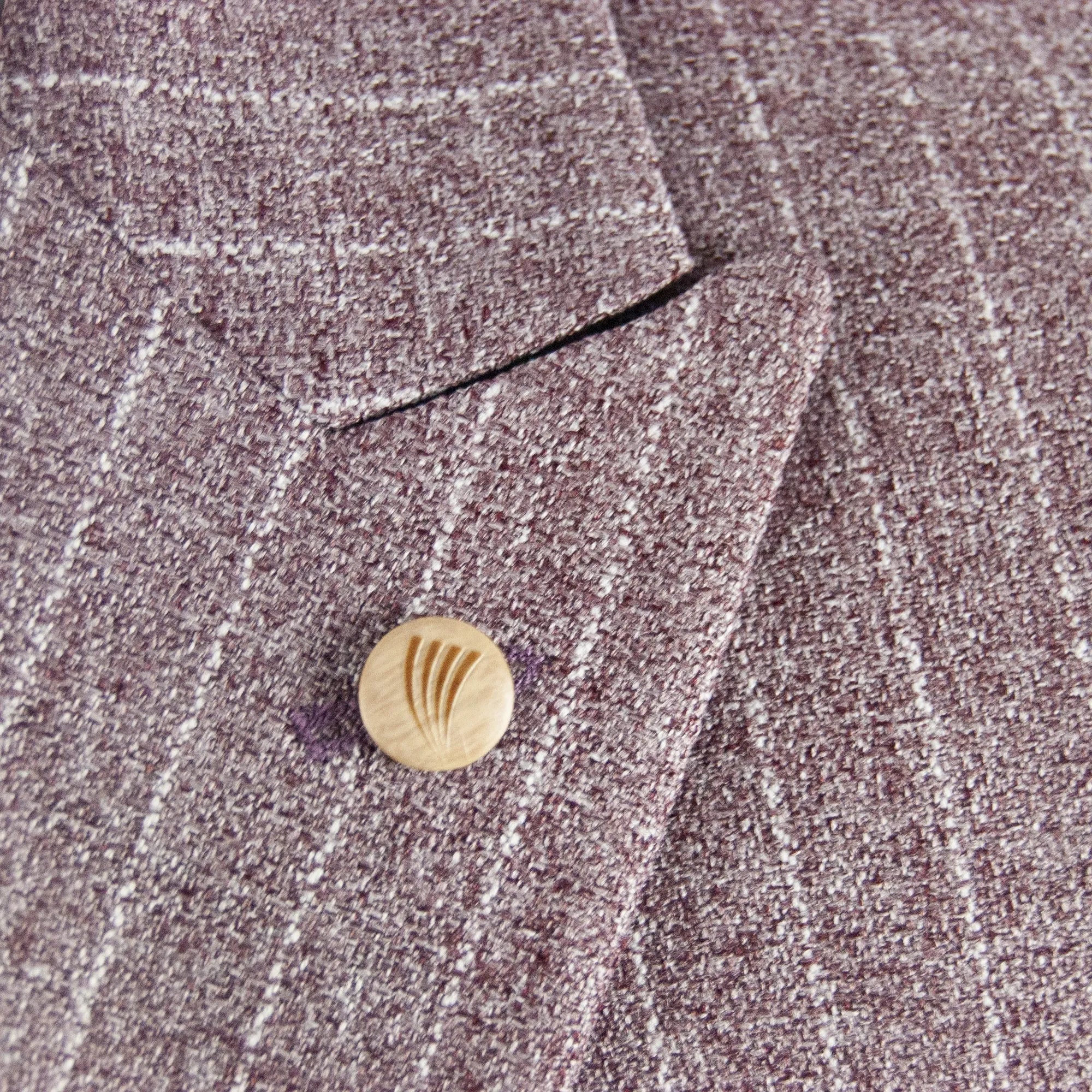 Burgundy Pinstripe 3-Piece Slim-Fit Suit