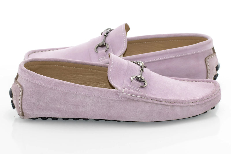 Men's Lilac Moc-Toe Bit Loafer Dress Shoe