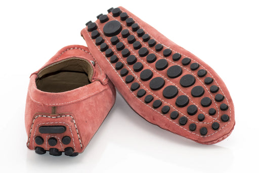 Men's Rose Pink Moc-Toe Bit Loafer Dress Shoe