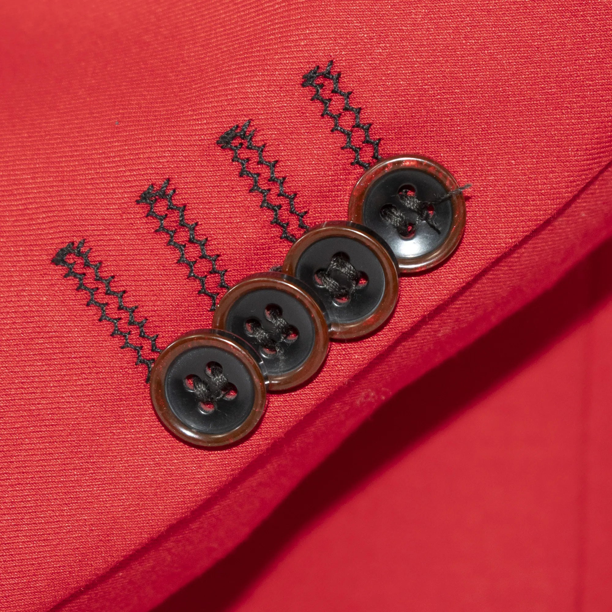 Red 2-Piece Double-Breasted Tailored-Fit Suit