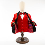 Red Velvet 3-Piece Kids Tuxedo Set