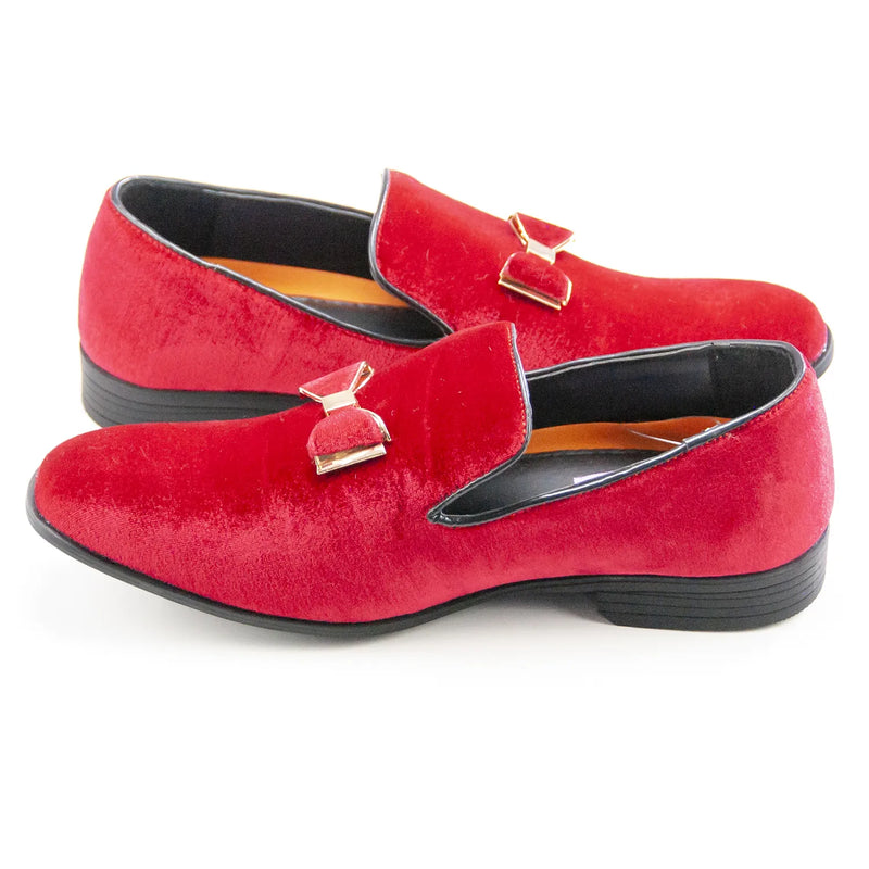 Red Velvet Kids Slip-on Loafers