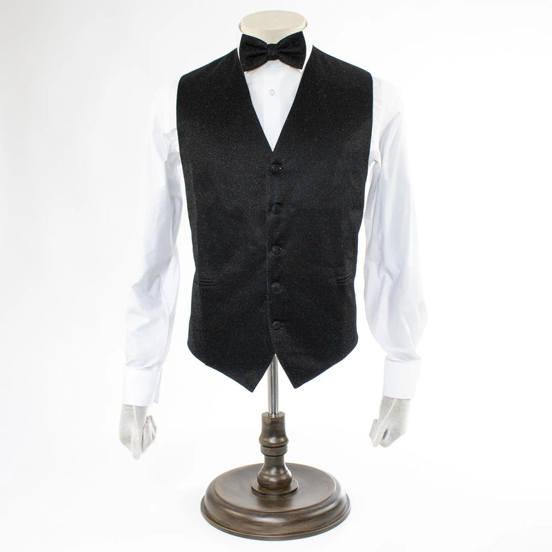 Glitter Vest and Bow Tie Set