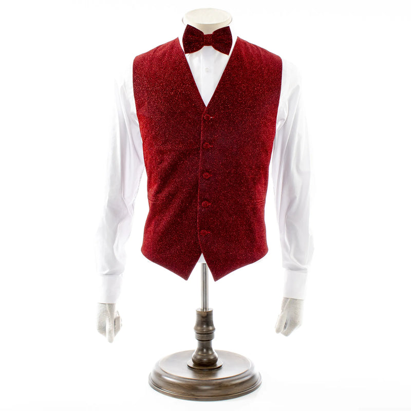 Glitter Vest and Bow Tie Set