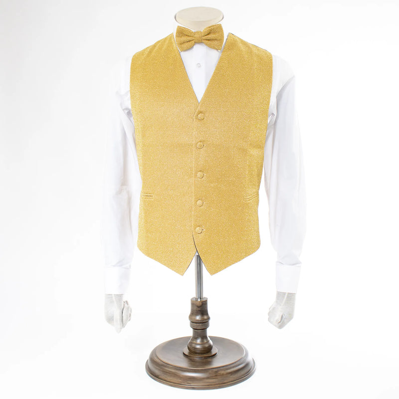 Glitter Vest and Bow Tie Set