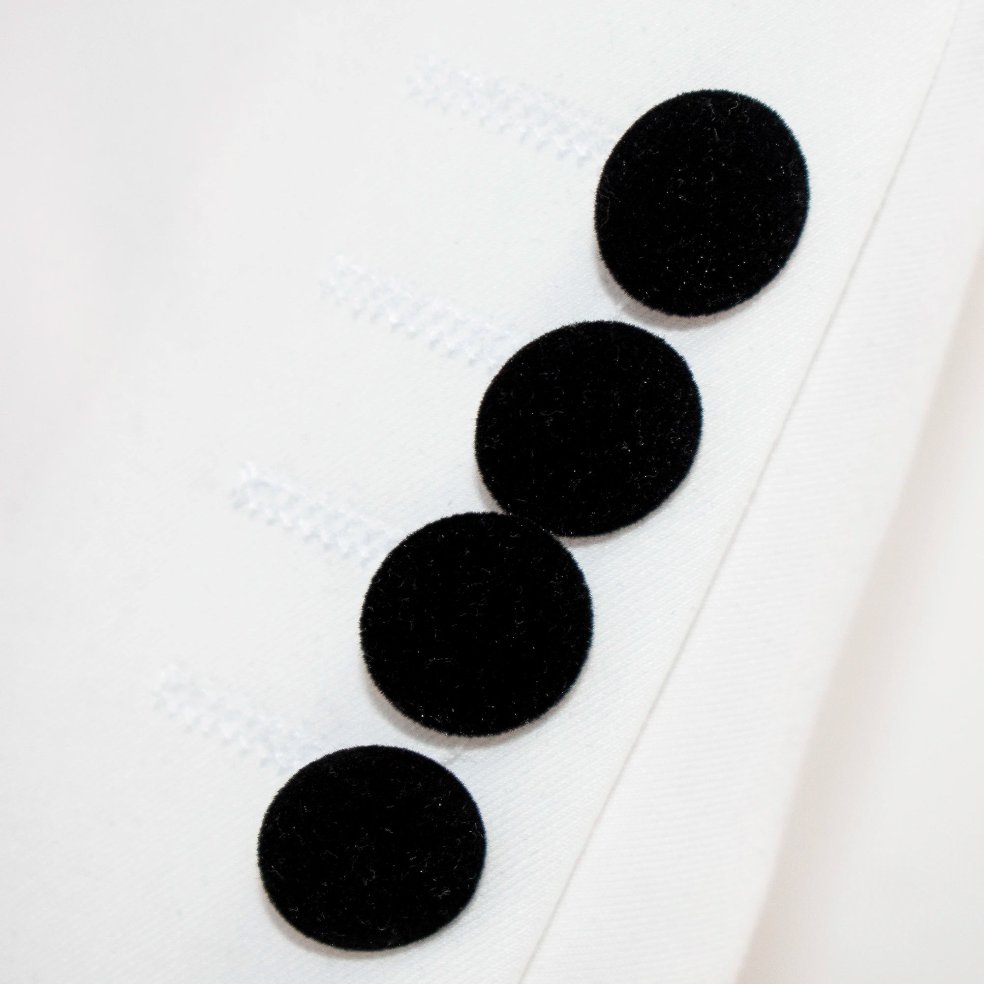 White 3-Piece Slim-Fit Tuxedo With No Lapels