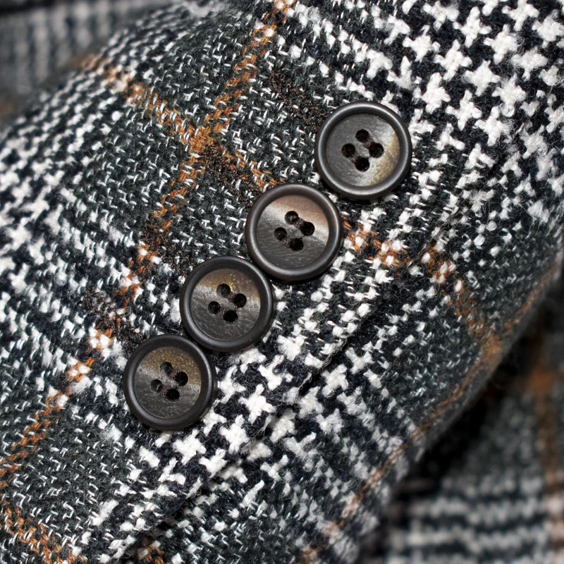 Hunter Green Plaid 3-Piece Tailored-Fit Wool Suit