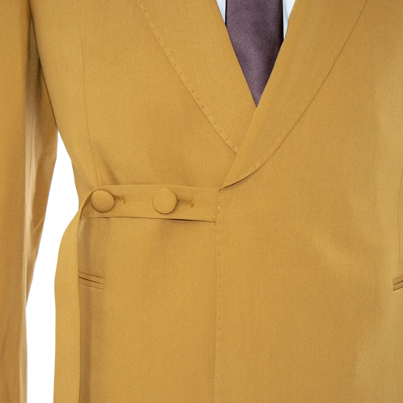 Men's Mustard Yellow 2-Piece Slim Fit Suit